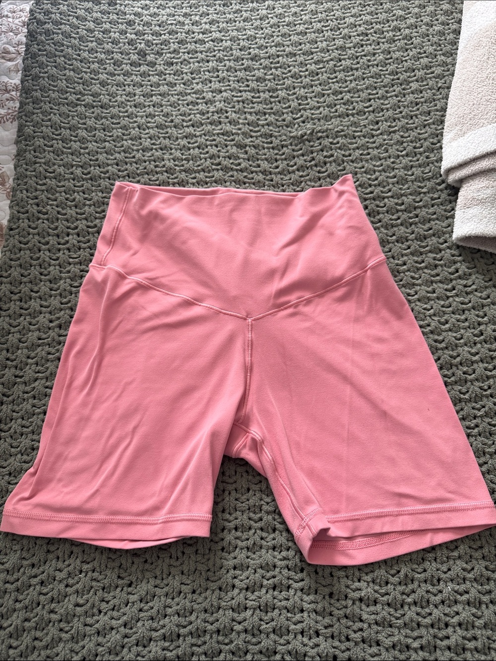 aerie Soft Pink High-Rise Athletic Bike Shorts